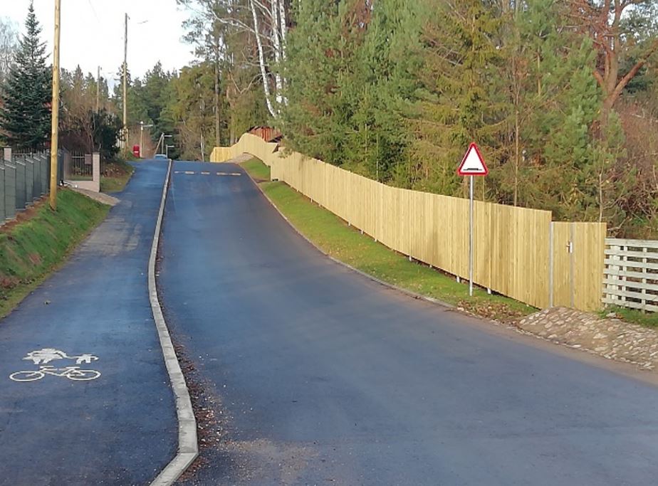 Valminud Mesika tänava kergliiklustee