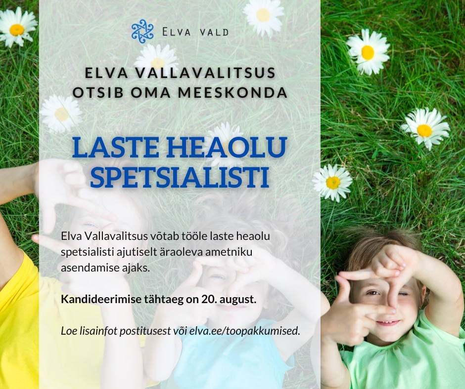 Töökuulutus - laste heaolu spetsialist