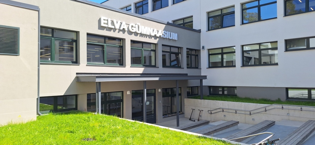 Elva gümnaasiumi hoone.