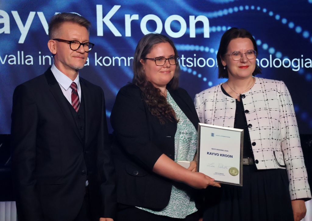 Kayvo eest käis auhinda vastu võtmas tütar Helery Kroon.